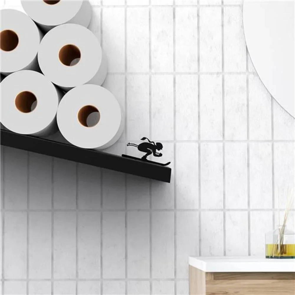 Toilet Paper Holder -Bath Decor - Tilted Toilet Paper Rack